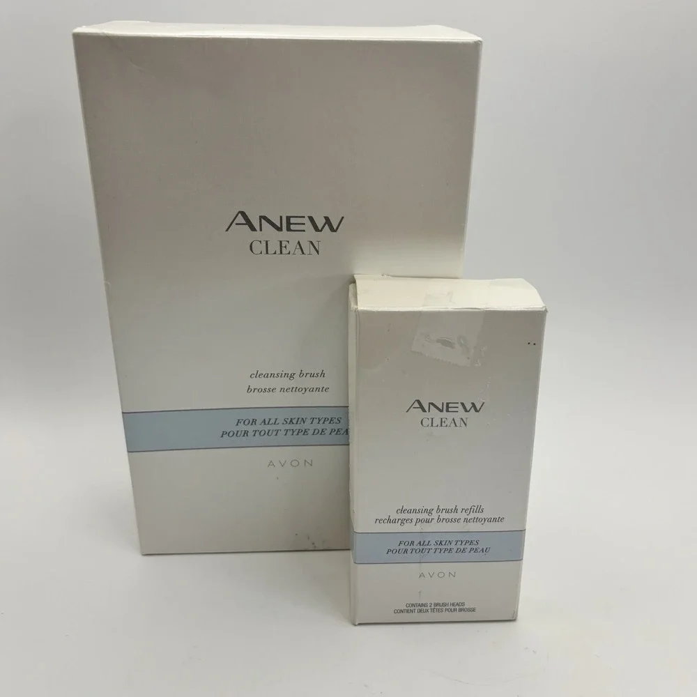 Avon Anew Clean Cleansing Brush Refills (2 Brush Refills) + 2nd Box‎  Of 2 New